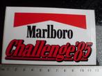 sticker marlboro challenge 1985 logo, Verzamelen, Stickers, Merk, Zo goed als nieuw, Verzenden