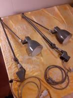 VINTAGE  INDUSTRIËLE RETRO FABRIEKSLAMPEN, PRIJS PER STUK!!, Ophalen of Verzenden, Gebruikt, Metaal