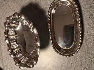 2 miniatuur schaaltjes van 800 zilver (84 gram) beschikbaar voor biedingen