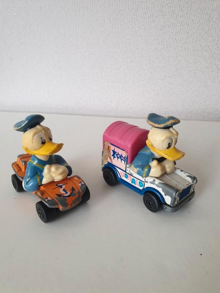 2 Vintage Matchbox Walt Disney serie. 1979/1980. Donald Duck, Verzamelen, Disney, Gebruikt, Beeldje of Figuurtje, Donald Duck