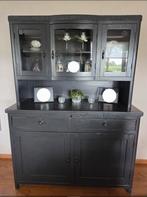 Grijs/zwarte buffetkast - kast, Huis en Inrichting, Kasten | Buffetkasten, Ophalen, Gebruikt, 25 tot 50 cm, 100 tot 150 cm