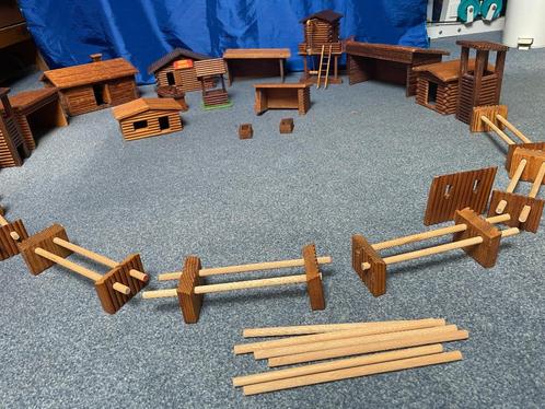 Houten Ranch, Kinderen en Baby's, Speelgoed | Houten speelgoed, Gebruikt, Overige typen, Ophalen of Verzenden