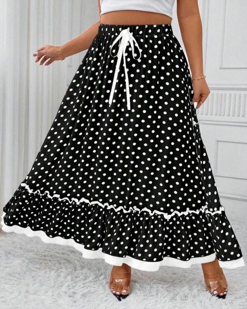 Rok Charyl (44 tm 52) ** NIEUW **, Kleding | Dames, Grote Maten, Nieuw, Rok, Zwart, Verzenden