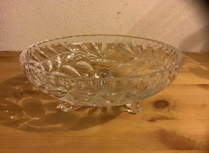 Bonbonnière,  kristal, Antiek en Kunst, Curiosa en Brocante, Ophalen