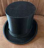 Zwarte hoge hoed F Schrader, Kleding | Heren, Ophalen of Verzenden, Zo goed als nieuw, One size fits all, Hoed