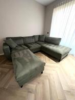 Bank Goossens, Huis en Inrichting, Banken | Complete zithoeken, Ophalen, Zo goed als nieuw, Stof