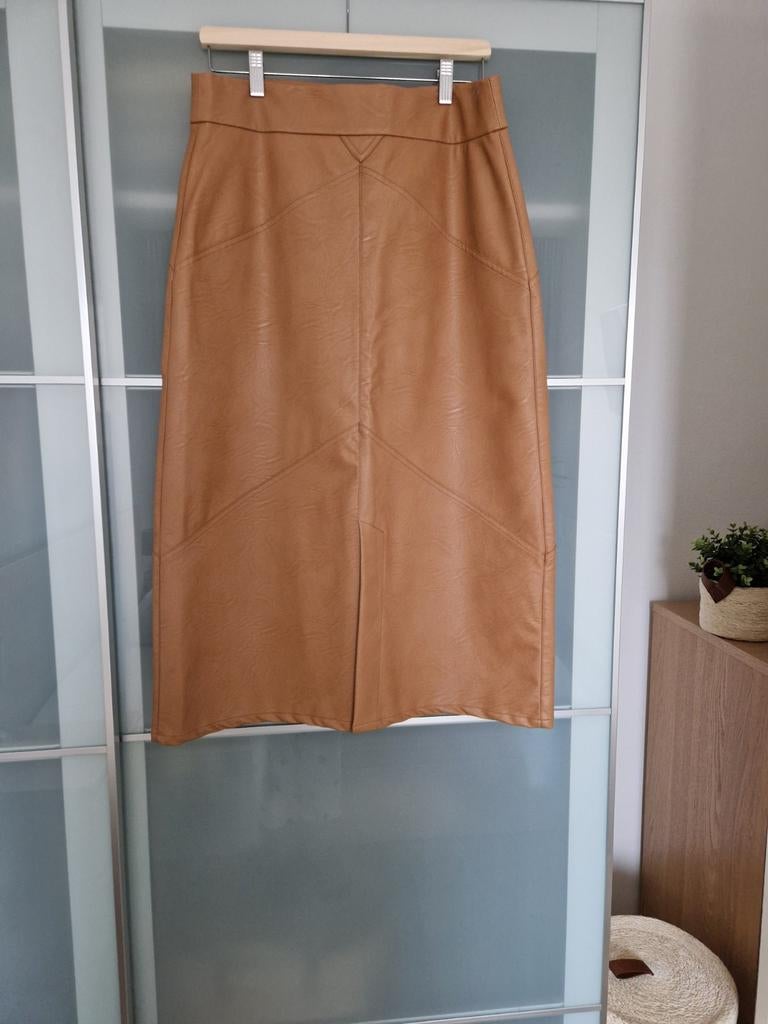 10Days, vegan leer rok, maat L, nieuw., Kleding | Dames, Rokken, Bruin, Maat 42/44 (L), 10days, Nieuw