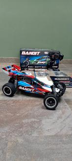 Traxxas bandit rc auto te koop., Ophalen of Verzenden, Zo goed als nieuw, Overige schalen, Auto offroad