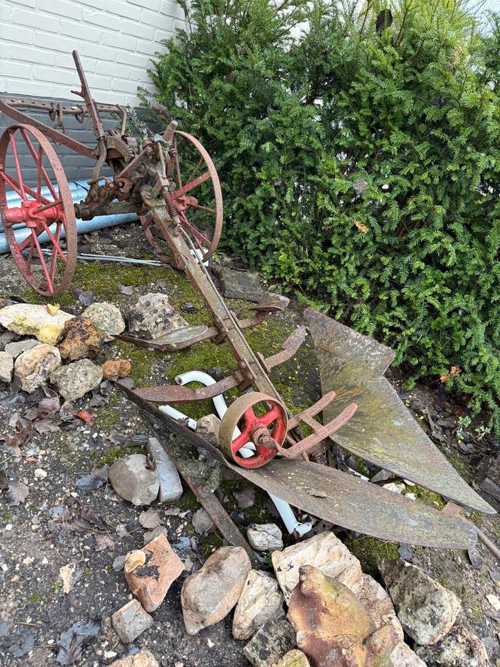 Oude ploeg voor restauratie of decoratie, Antiek en Kunst, Antiek | Gereedschap en Instrumenten, Ophalen of Verzenden