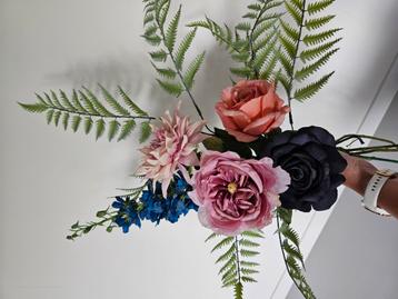 Boeket zijdebloemen zijden kunstboeket nepbloem bloemstuk beschikbaar voor biedingen