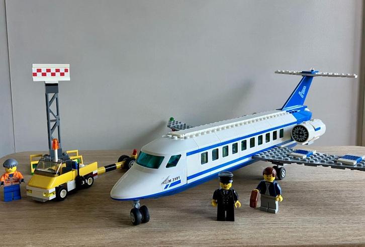 Lego 3181 Passagiersvliegtuig - Compleet, Kinderen en Baby's, Speelgoed | Duplo en Lego, Gebruikt, Lego, Complete set, Ophalen of Verzenden