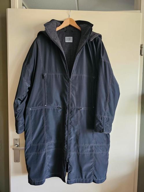 Zwarte Damo Jas met Wollen Voering - XL, Kleding | Heren, Jassen | Zomer, Zo goed als nieuw, Maat 56/58 (XL), Zwart, Ophalen of Verzenden