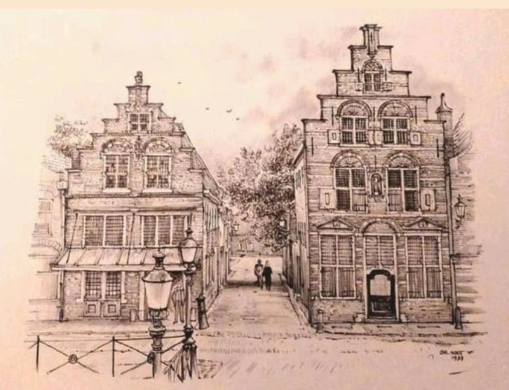 Oudewater ... Heksenwaag ..., Antiek en Kunst, Kunst | Tekeningen en Foto's, Ophalen of Verzenden