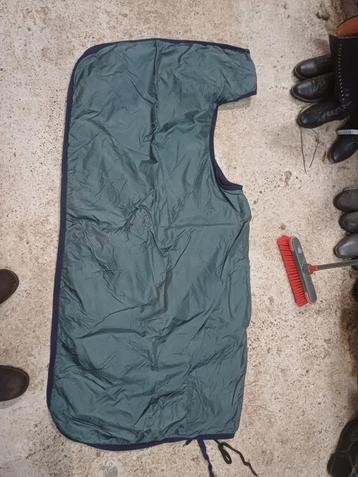 Luxe stof uitrijdeken groen xl  beschikbaar voor biedingen