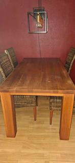 Eetkamertafel, Huis en Inrichting, Ophalen, Gebruikt, 4 tot 6 stoelen