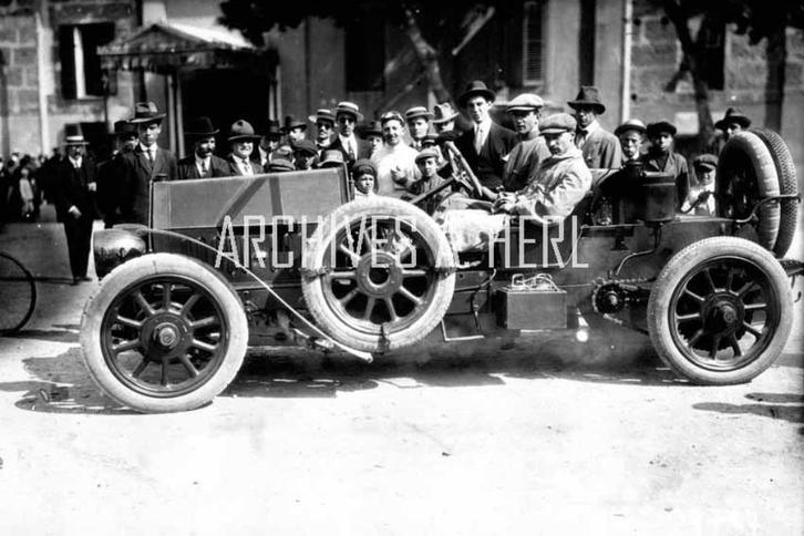 Isotta factory racer Conti 1913 Targa Florio photo foto, Verzamelen, Automerken, Motoren en Formule 1, Nieuw, Auto's, Verzenden