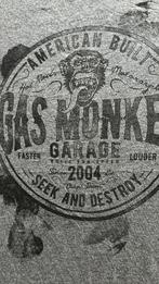 Gas Monkey Garage T-shirt – Grijs – Vintage Look / Maat M, Maat 48/50 (M), Gas Monkey Garage, Ophalen of Verzenden, Grijs