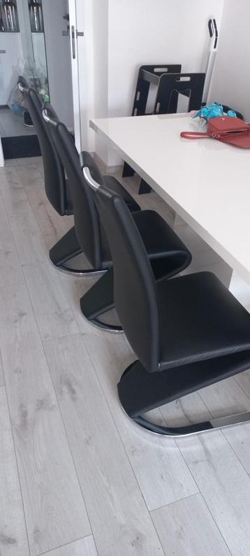 6x eettafel stoelen
