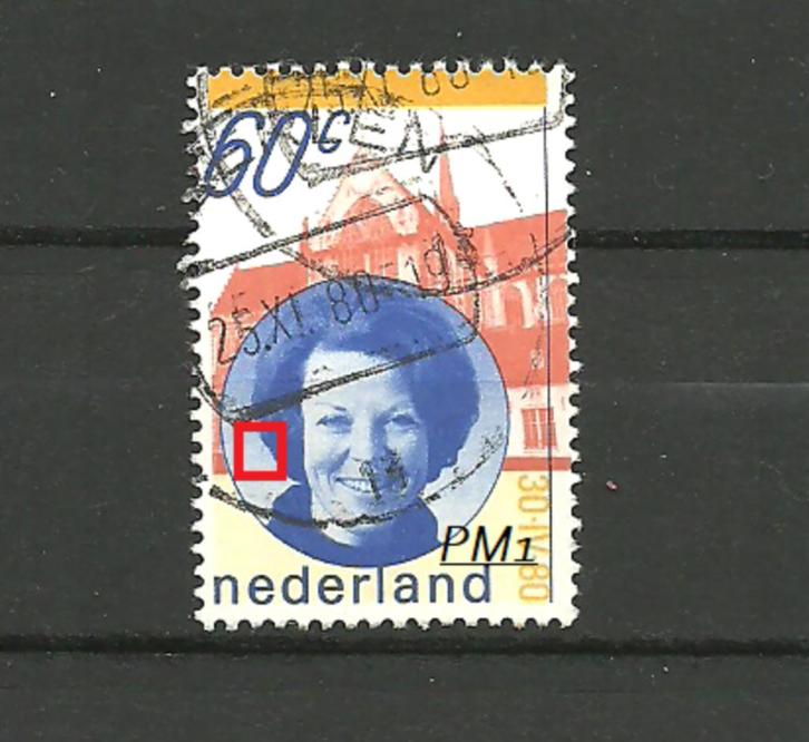 postz. plaatfouten { k38 }, Postzegels en Munten, Postzegels | Nederland, Gestempeld, Na 1940, Ophalen of Verzenden