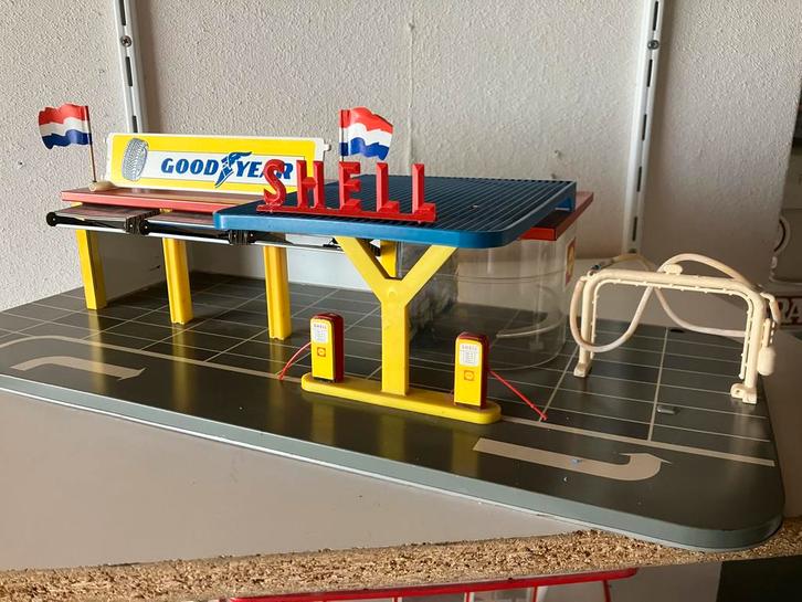 METALEN SHELL SERVICE STATION, Antiek en Kunst, Antiek | Speelgoed, Ophalen of Verzenden