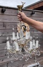 Vintage zweedse kristallen kroonluchter jaren 70, Ophalen, Gebruikt, Jaren 70