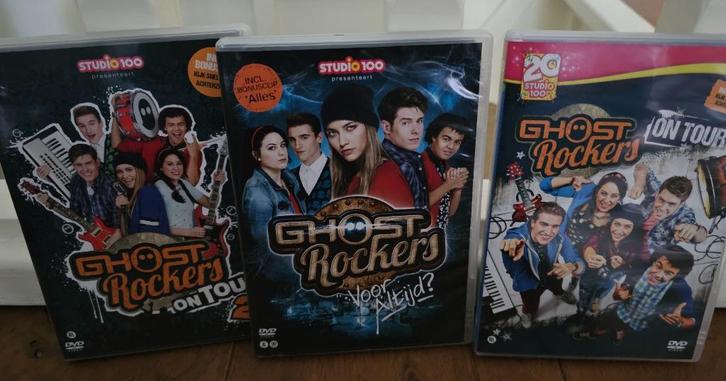 Ghost Rockers- 3x dvds- Studio100- Marie- krasvrij!, Cd's en Dvd's, Dvd's | Kinderen en Jeugd, Zo goed als nieuw, Tv fictie, Alle leeftijden