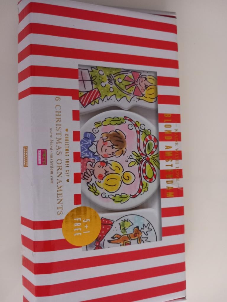 Blond Amsterdam Kerst Ornamenten Set, Overige materialen, Ophalen of Verzenden, Zo goed als nieuw, Kaars
