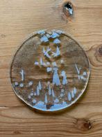 Glazen raamhanger met voorjaarstafereel, Ophalen of Verzenden, Gebruikt