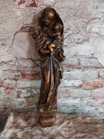 Oude brocante muurhanger Beeld Maria met Jezus, Antiek en Kunst, Antiek | Religie, Ophalen of Verzenden