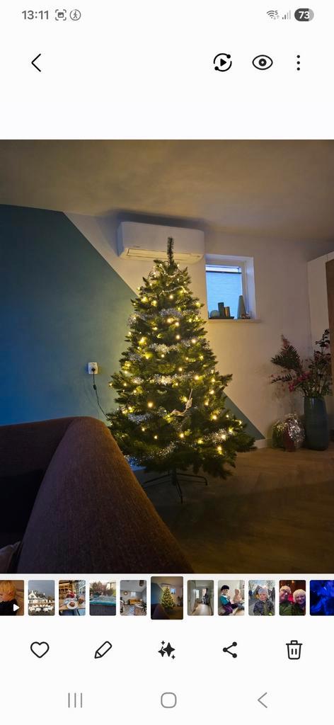 Kunstkerstboom 1.85m Triumph tree incl lampjessnoer led, Diversen, Kerst, Ophalen