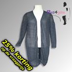 29820 Zgan Lang vest Ivi Bella mt 2/48  D29, Kleding | Dames, Grote Maten, Zwart, Trui of Vest, Zo goed als nieuw, Ivi Bella