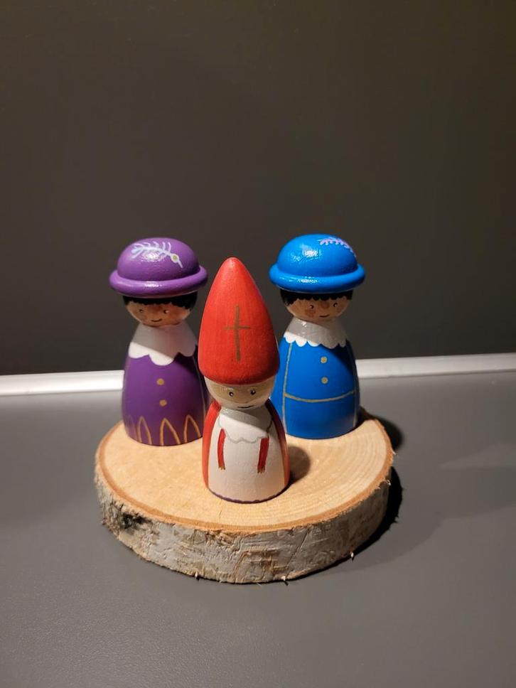 Sinterklaas pegdolls - houten poppetjes, Diversen, Sinterklaas, Nieuw, Ophalen of Verzenden