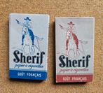 2 Vintage pakjes vloeitjes sigarettenpapier Sherif 6 10 ct, Verzamelen, Ophalen of Verzenden, Zo goed als nieuw, Overige typen