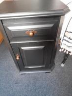 Nachtkastje zwart, Huis en Inrichting, Gebruikt, Minder dan 45 cm, Hout, 55 tot 70 cm