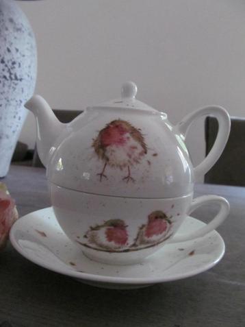 Wrendala Design Robin Tea For One  Roodborstje decor beschikbaar voor biedingen