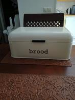 Broodtrommel crème kleurig emaille., Huis en Inrichting, Ophalen of Verzenden, Zo goed als nieuw