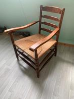 houten stoel, rieten zitting, Antiek en Kunst, Ophalen