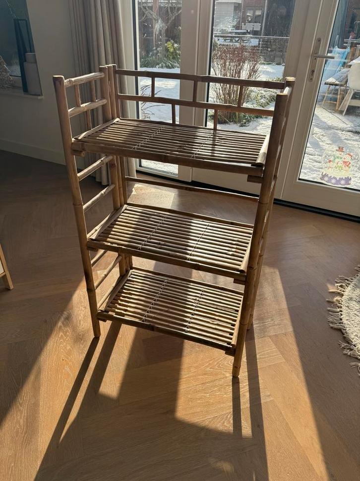 Bloomingville Bamboe Kast Zep - Stijlvol en Praktisch, Huis en Inrichting, Kasten | Overige, Zo goed als nieuw, Ophalen