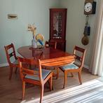 Kersenhouten eethoek, bureau en hoekkastje, Ophalen, Gebruikt, 4 tot 6 stoelen
