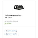 Obelink living tunneltent, Caravans en Kamperen, Ophalen of Verzenden, Zo goed als nieuw
