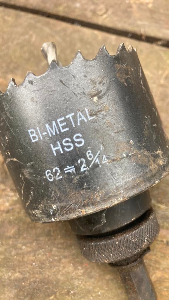 HSS bi metal ijzer boor  62 mm. € 7,50, Doe-het-zelf en Verbouw, Gereedschap | Boormachines, Ophalen, Nieuw