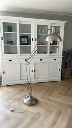 Vloerlamp Loods 5 Chroom, Huis en Inrichting, Lampen | Vloerlampen, Ophalen, Zo goed als nieuw, Metaal, 150 tot 200 cm
