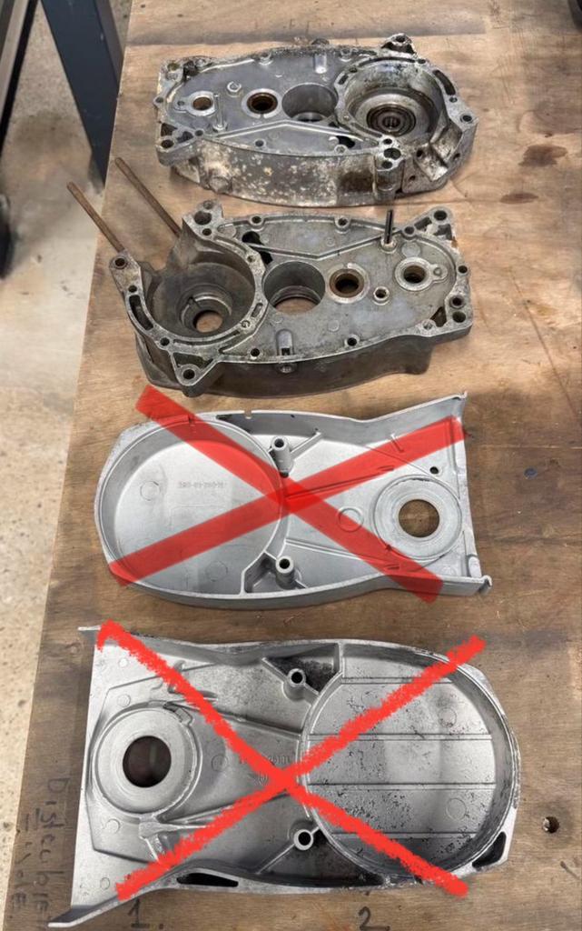 Zundapp Carters/Deksels - 4V versnellingsbak onderdelen., Fietsen en Brommers, Brommeronderdelen | Zundapp, Gebruikt, Blok, Ophalen of Verzenden