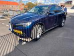 Alfa Romeo Stelvio 2.0 280pk AT AWD 2019 Blauw, Auto's, Automaat, 1995 cc, Zwart, 4 cilinders
