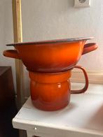 Vintage Emaille Vergiet Oranje, Ophalen