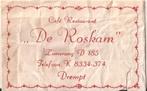 Drempt Suikerzakje C.R. "De Roskam" 50/60er jaren, Verzamelen, Ophalen of Verzenden, Nederland