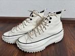 Converse Run Star Hike – Crème Wit Leer – Maat 42, Wit, Ophalen of Verzenden, Converse All Stars, Sneakers of Gympen
