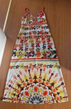 MOOIE witte gebloemde jurk met verstelbare bandjes maat L/XL, Wit, Maat 42/44 (L), Ophalen of Verzenden, Zo goed als nieuw