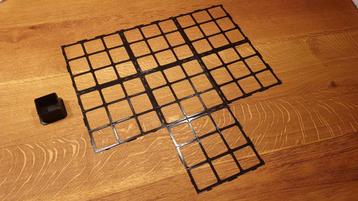 Carcassonne grid tiles uitbreiding (12 tiles + houder) beschikbaar voor biedingen