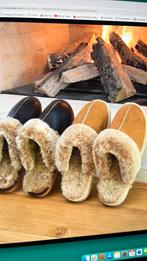 Sloffen met Schapenvacht voor de koude avonden !, Ophalen of Verzenden, Beige, Pantoffels of Sloffen
